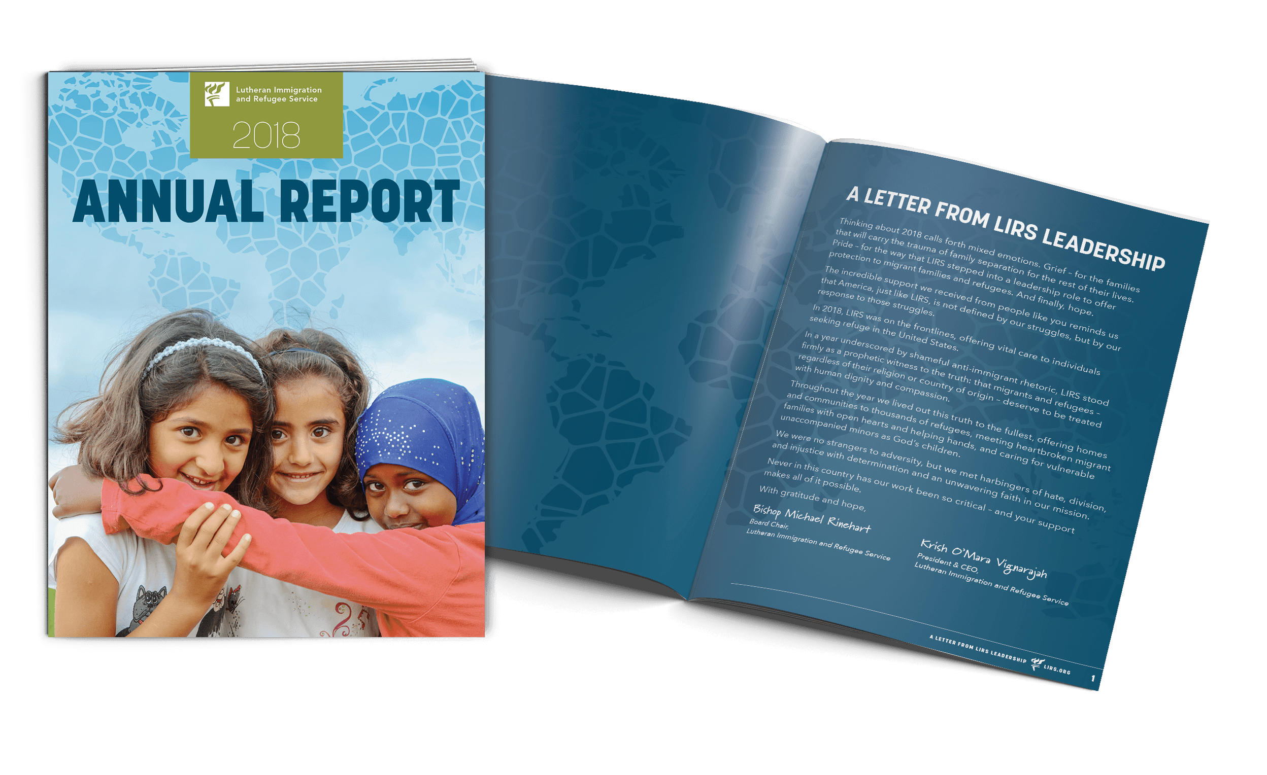 LIRS Annual Report 2018 Cover and interior welcome message